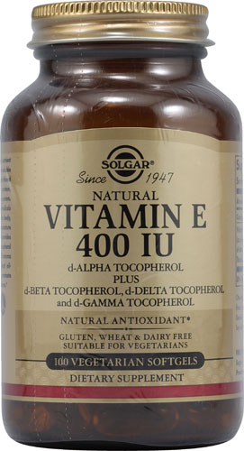 Solgar Vitamin E -- 400 IU - 100 Vegetarian Softgels