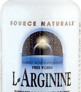 Source Naturals Free Form L-Arginine -- 500 mg - 100 Capsules