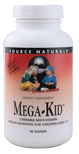 Source Naturals Mega-Kid™ Chewable Multi-Vitamin -- 60 Wafers