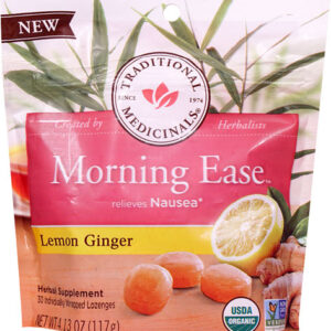 Traditional Medicinals Morning Ease™ Lemon Ginger -- 30 Individually Wrapped Lozenges
