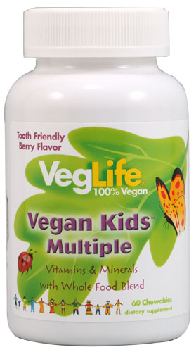 VegLife Vegan Kids™ Multiple Berry -- 60 Chewables