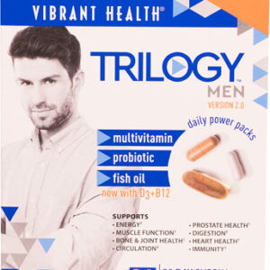 Vibrant Health Trilogy™ Men Daily Supplement Power Pack -- 30 Packets