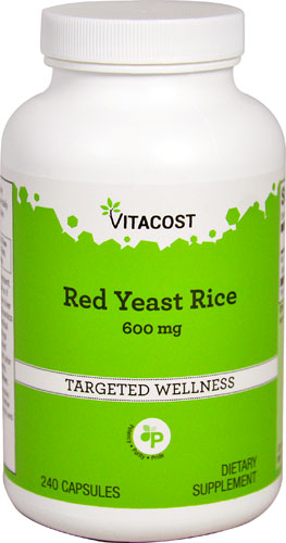 Vitacost Red Yeast Rice -- 600 mg - 240 Capsules