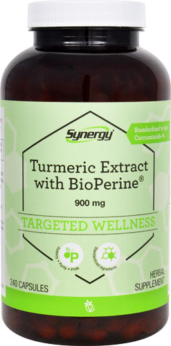 Vitacost Synergy Turmeric Extract with BioPerine® -- 900 mg - 240 Capsules
