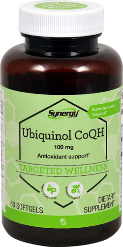 Vitacost Synergy Ubiquinol CoQH Featuring Kaneka QH™ -- 100 mg - 60 Softgels