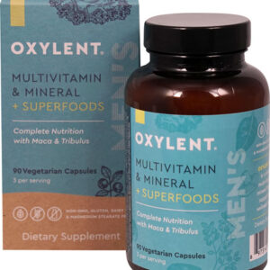 Vitalah Oxylent Men's Multivitamin & Mineral plus Superfoods -- 90 Vegetarian Capsules