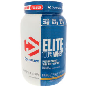 Dymatize Nutrition, Elite 100% Proteína Whey, Chocolate e Manteiga de Amendoim, 32 oz (907 g)