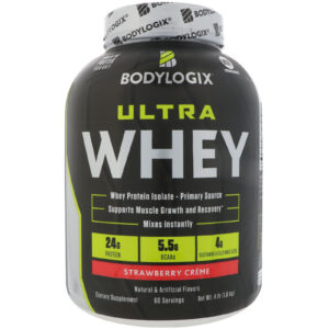 Bodylogix, Ultra Whey, Creme de Morango, 4 lb (1,8 kg)