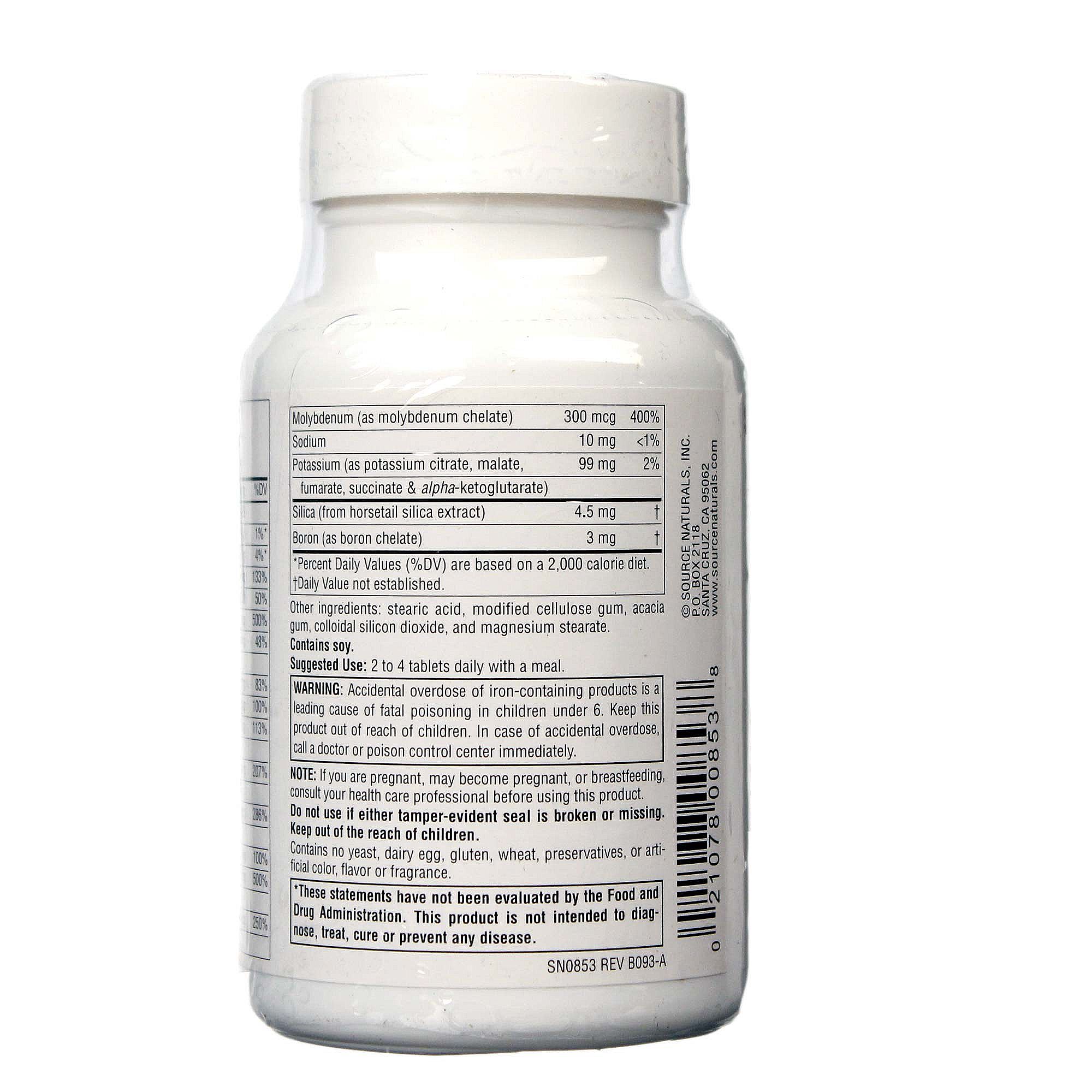 Source Naturals Vida Minerais 60 Tabletes - Imagem 3