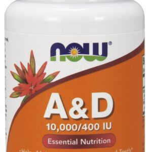 NOW Foods Vitamin A & D 10,000/400 IU - 100 Softgels