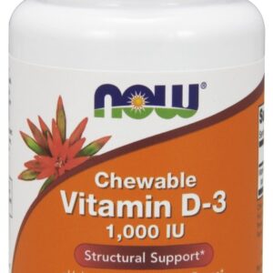 NOW Foods Vitamin D-3 1,000 IU - 180 Chewables