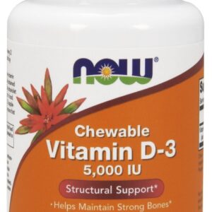 NOW Foods Vitamin D-3 5,000 IU - 120 Chewables