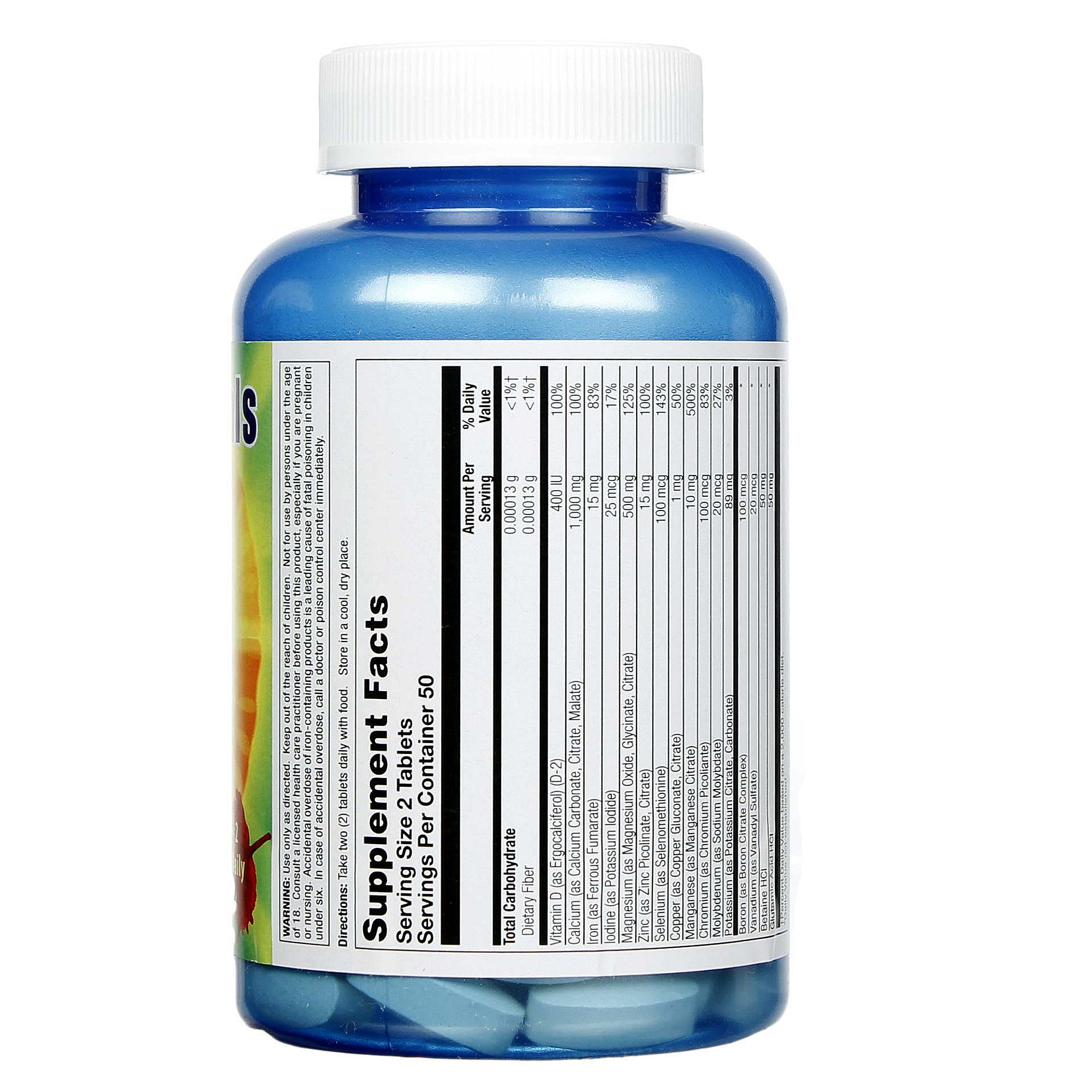 Nature's Life Mega Minerais Vegetariana 100 Tabletes - Imagem 2