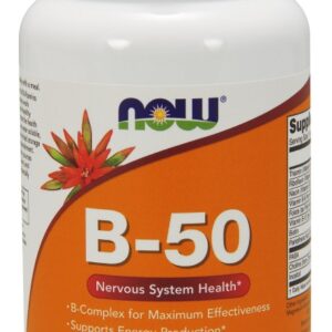 NOW Foods Vitamin B-50mg - 100 Veg Capsules