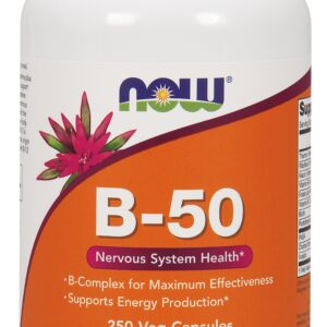 NOW Foods Vitamin B-50mg - 250 Capsules