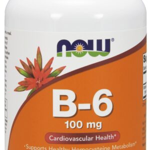NOW Foods Vitamin B-6 100mg - 250 Capsules