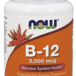 NOW Foods Vitamin B-12 5000mcg - 60 Lozenges
