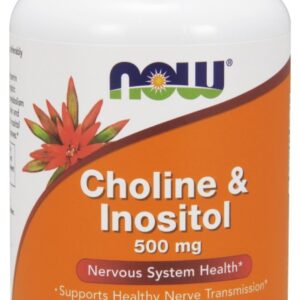 NOW Foods Choline & Inositol 500 mg - 100 Capsules