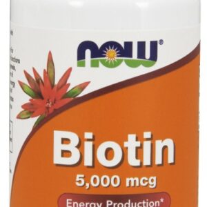 NOW Foods Biotin 5000 mcg - 60 Veg Capsules
