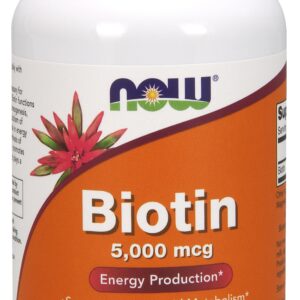 NOW Foods Biotin 5000 mcg - 120 Veg Capsules