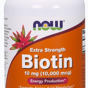 NOW Foods Biotin 10 mg (10,000 mcg) - 120 Veg Capsules