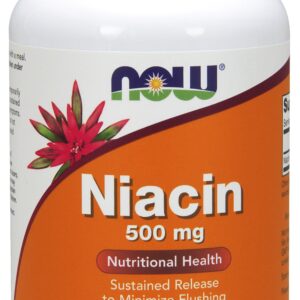 NOW Foods Niacin 500 mg - 250 Tablets