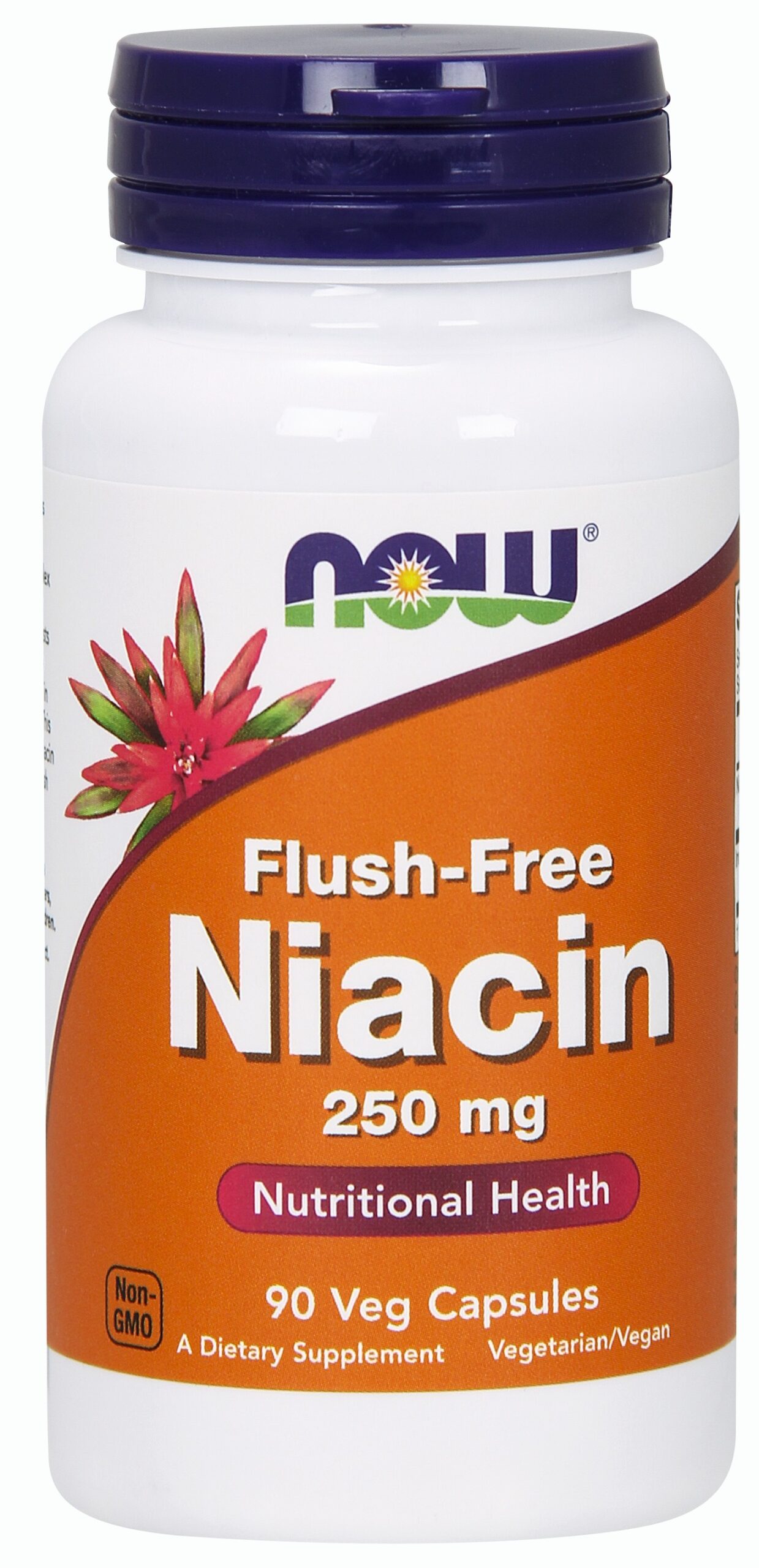 NOW Foods Flush-Free Niacin 250 mg - 90 Veg Capsules