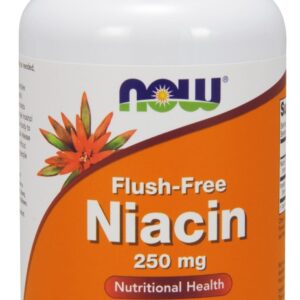 NOW Foods Flush-Free Niacin 250 mg - 180 Veg Capsules