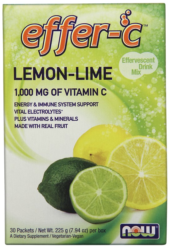 NOW Foods Effer-C™ Lemon Lime Packets 30/Box