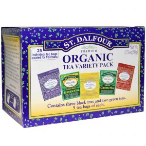 Comprar st. Dalfour, pacote de chás orgânicos sortidos, 25 saquinhos de chá, 1. 75 oz (50 g) preço no brasil chá verde extrato cápsulas suplemento importado loja 15 online promoção - 2 de dezembro de 2022