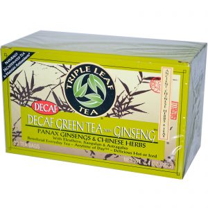 Comprar triple leaf tea, chá verde descafeinado com ginseng, 20 saquinhos, 40 g (1,4 oz) cada preço no brasil chá verde extrato cápsulas suplemento importado loja 81 online promoção - 10 de agosto de 2022