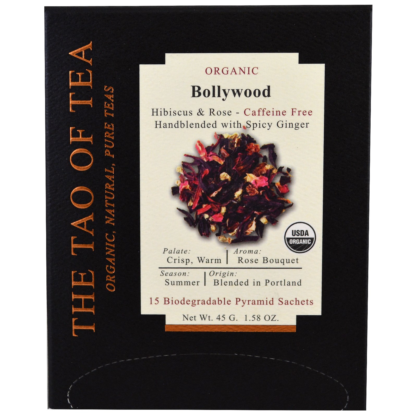 The Tao of Tea, Bollywood Orgânico, 15 Sachês de Pirâmide, 1,58 oz (45 g)