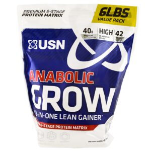 USN, Crescimento Anabólico, Menteiga de Amendoim com Chocolate, 6 lbs (2,73 kg)