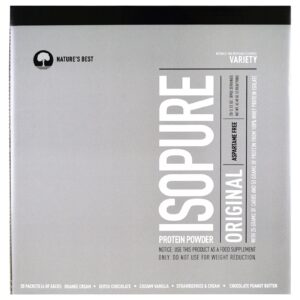 Nature's Best, IsoPure, Proteína em Pó IsoPure, Original, Variedade, 20 Envelopes, 3,12 oz (89 g) Cada