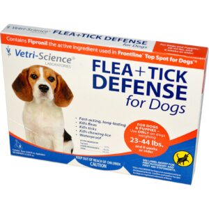 21st Century, Pulgas+carrapatos, defesa para cães de 10-20 kg, 3 aplicadores, 0,045 fl. oz. cada