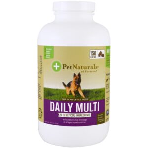 Pet Naturals of Vermont, Multivitamínico Diário, Para Cães, 150 Comprimidos Mastigáveis