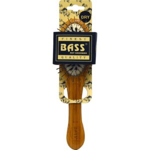 Bass Brushes, Escova Oval para Retirar Nós dos Pelos de Animais, Pequena, 1 Escova