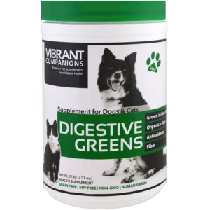 Vibrant Health, Digestive Greens, Suplemento para Cães e Gatos, 7,51 oz (213 g)