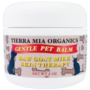 Tierra Mia Organics, Tratamento Para Pele Leite De Cabra Natural, Bálsamo Para Animais de Estimação, 59ml