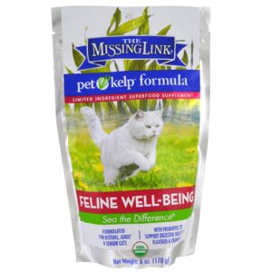 The Missing Link, Fórmula Kelp para Pets, Bem-estar Felino, Para Gatos, 170 g