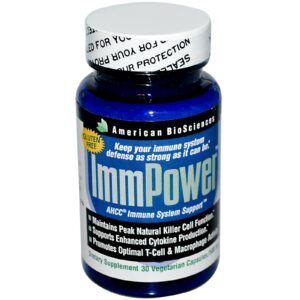 American Biosciences, ImmPower, Auxílio ao Sistema Imunológico AHCC, 500 mg, 30 Comprimidos Vegetarianos