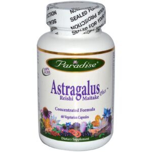Paradise Herbs, Astragalus, Reishi Maitake Plus, 60 Comprimidos Vegetarianos