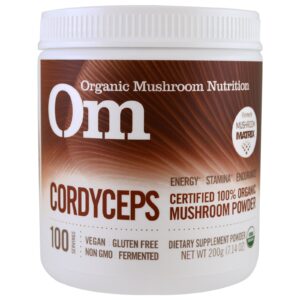 Organic Mushroom Nutrition, Cordyceps, Pó de Cogumelo, 200 g