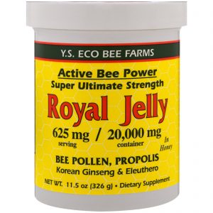 Comprar y. S. Eco bee farms, geléia real com mel, 625 mg, 11,5 oz (326 g) preço no brasil produtos derivados de abelhas suplemento importado loja 7 online promoção - 26 de novembro de 2022