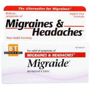 Boericke & Tafel, Migraide , 40 Comprimidos