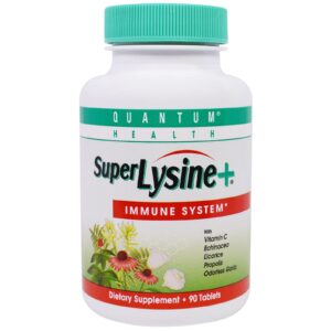 Quantum Health, Super Lisina + Sistema Imune, 90 Comprimidos