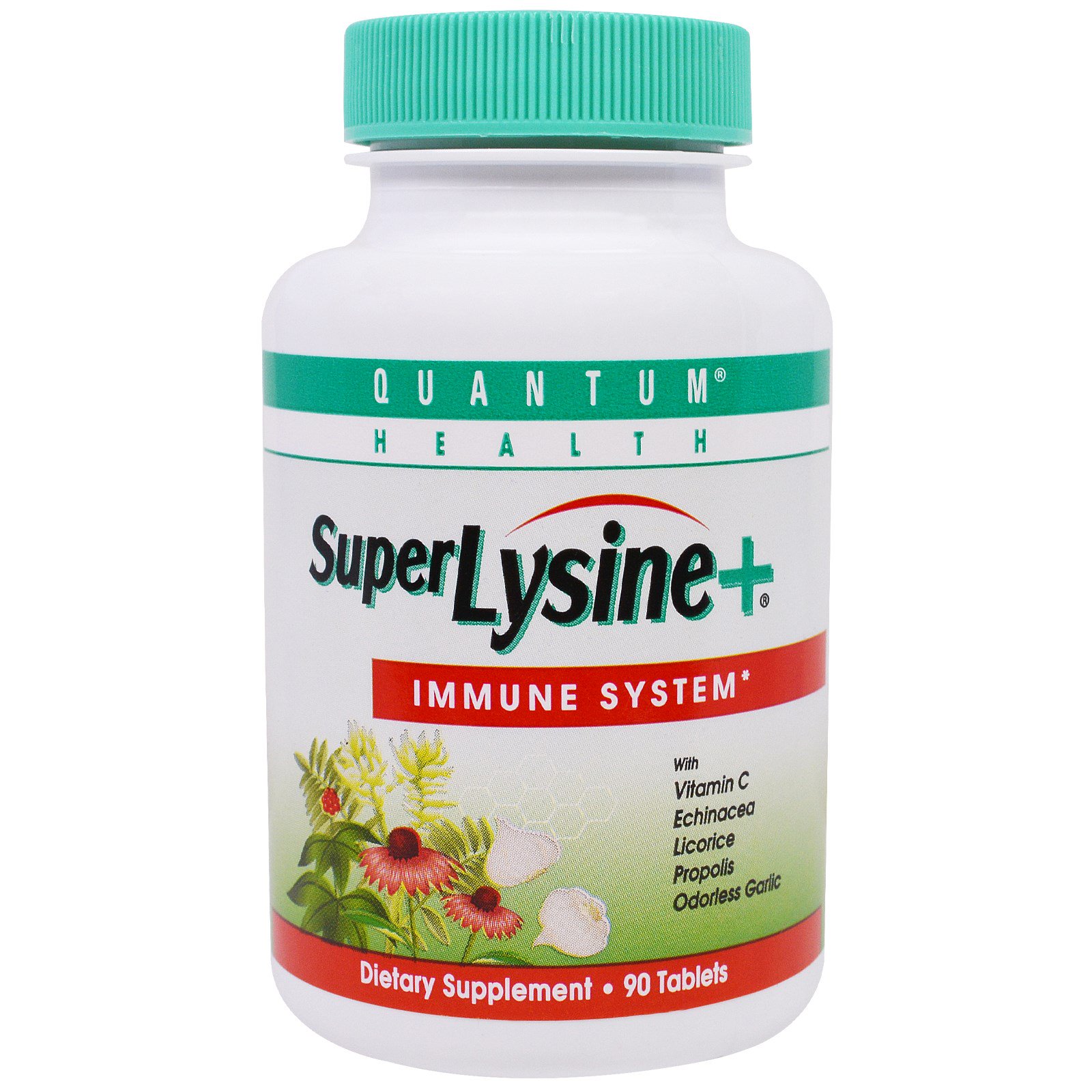 Quantum Health, Super Lisina + Sistema Imune, 90 Comprimidos