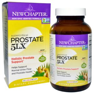 New Chapter, Prostate 5LX, Suporte Holístico para Prostate , 120 Cápsulas Vegetais