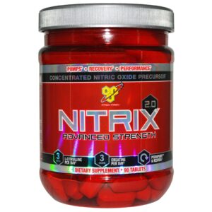 BSN, Nitrix 2.0, Pioneiro em Óxido Nítrico Concentrado, 90 Comprimidos
