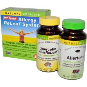 Herbs Etc., Sistema ReLeaf para Alergias, 2 Frascos, 60 Cápsulas Gelatinosas/Comprimidos